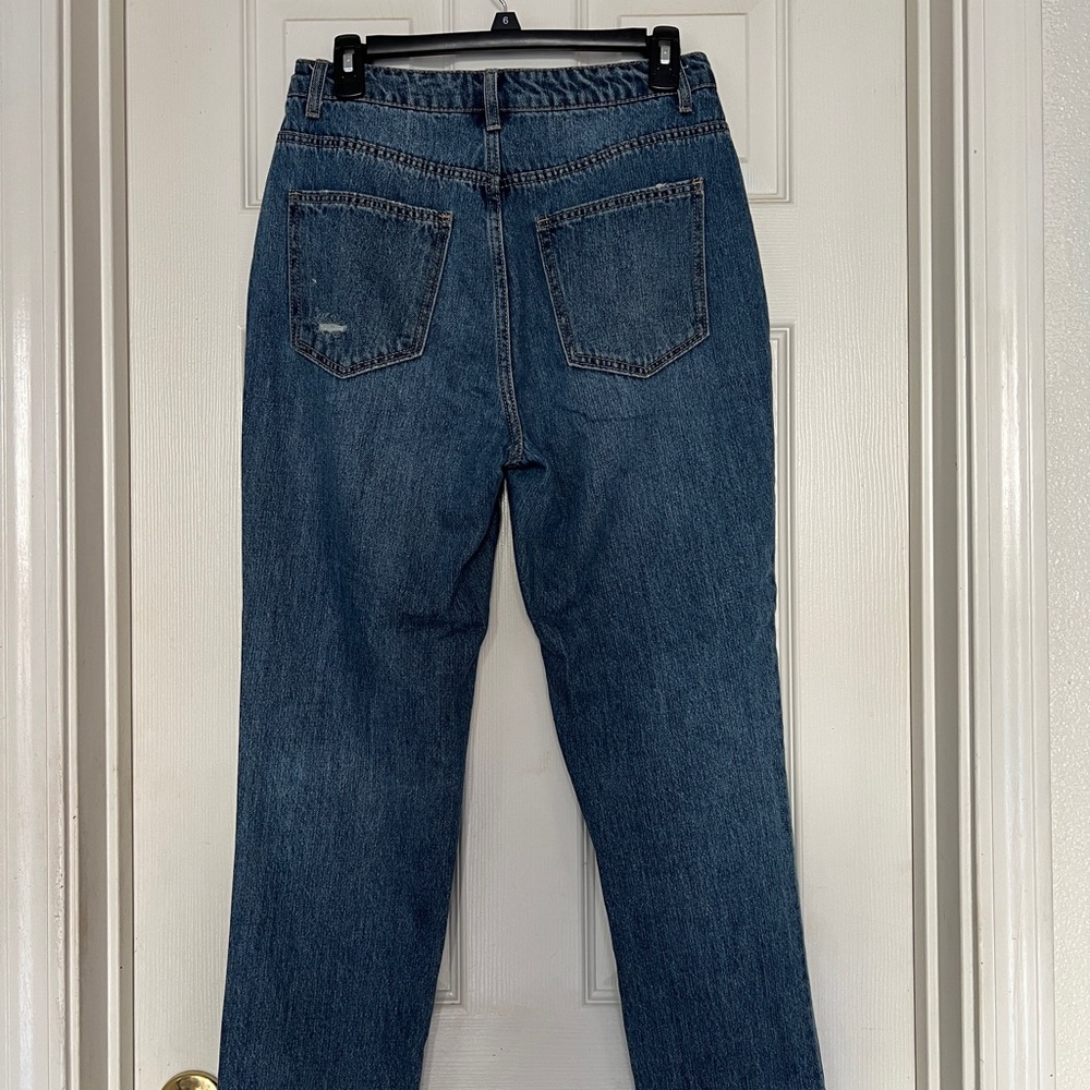 High Waisted Straight Leg Jeans - Picture 2 of 2